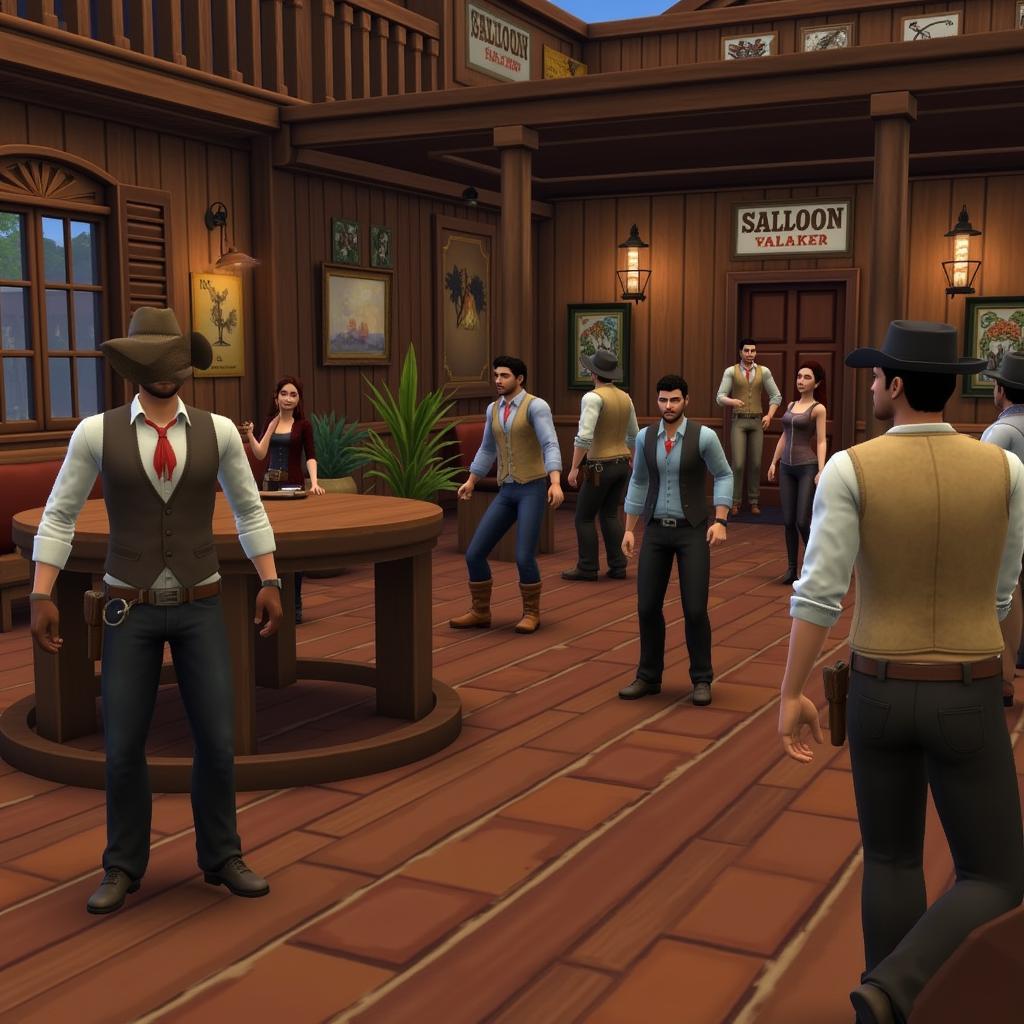 Sims 4 Western Saloon