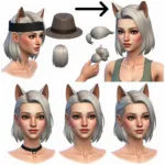 Sims 4 Wolf Cut Styling Options