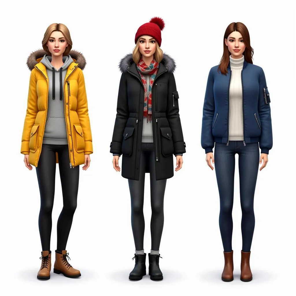 Stylish Sims Winter Outfits