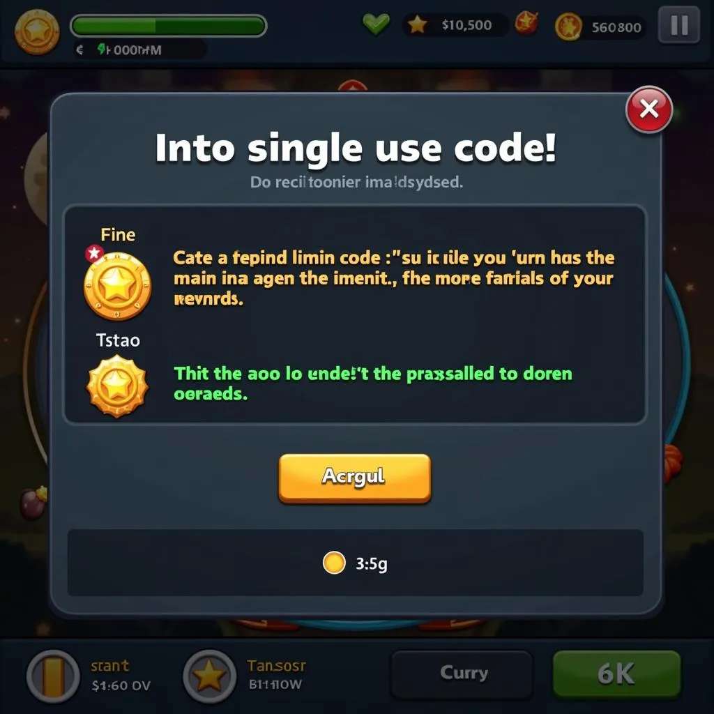 Redeeming a single-use code for in-game rewards