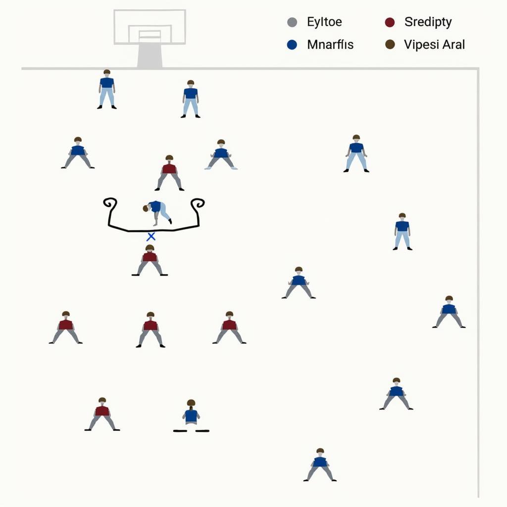 Six-man football defensive formation