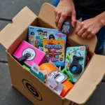 Excited Skater Unboxing a Subscription Box