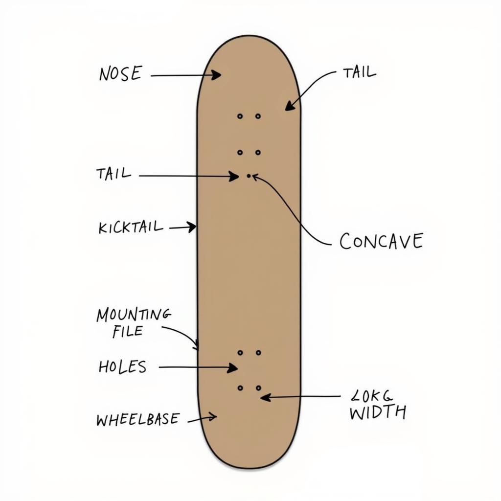 Skateboard Deck Anatomy