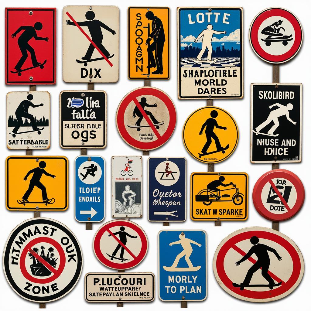 Variations in Skateboard Signs