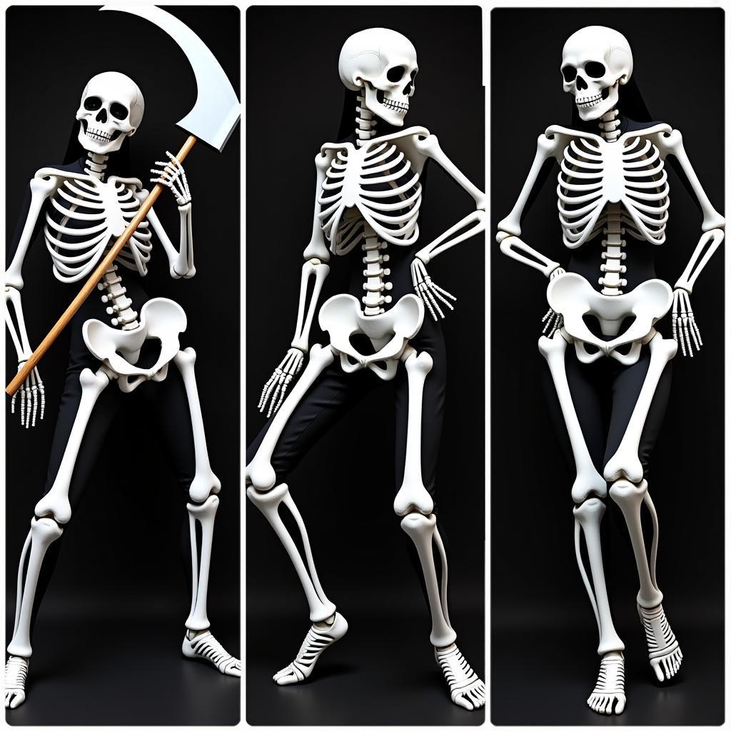 Skeleton Cosplay Poses and Expressions