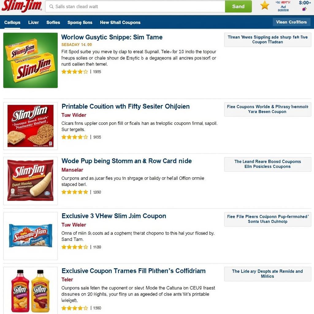 Finding Slim Jim Coupons Online