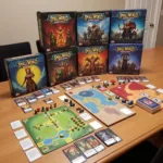 A selection of Small World expansion packs showcasing diverse themes and components.