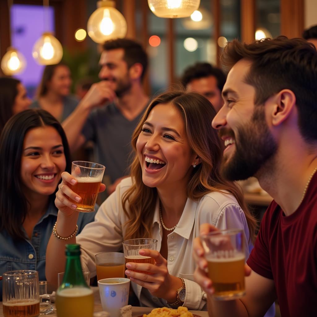 Social Club Members Enjoying a Group Activity