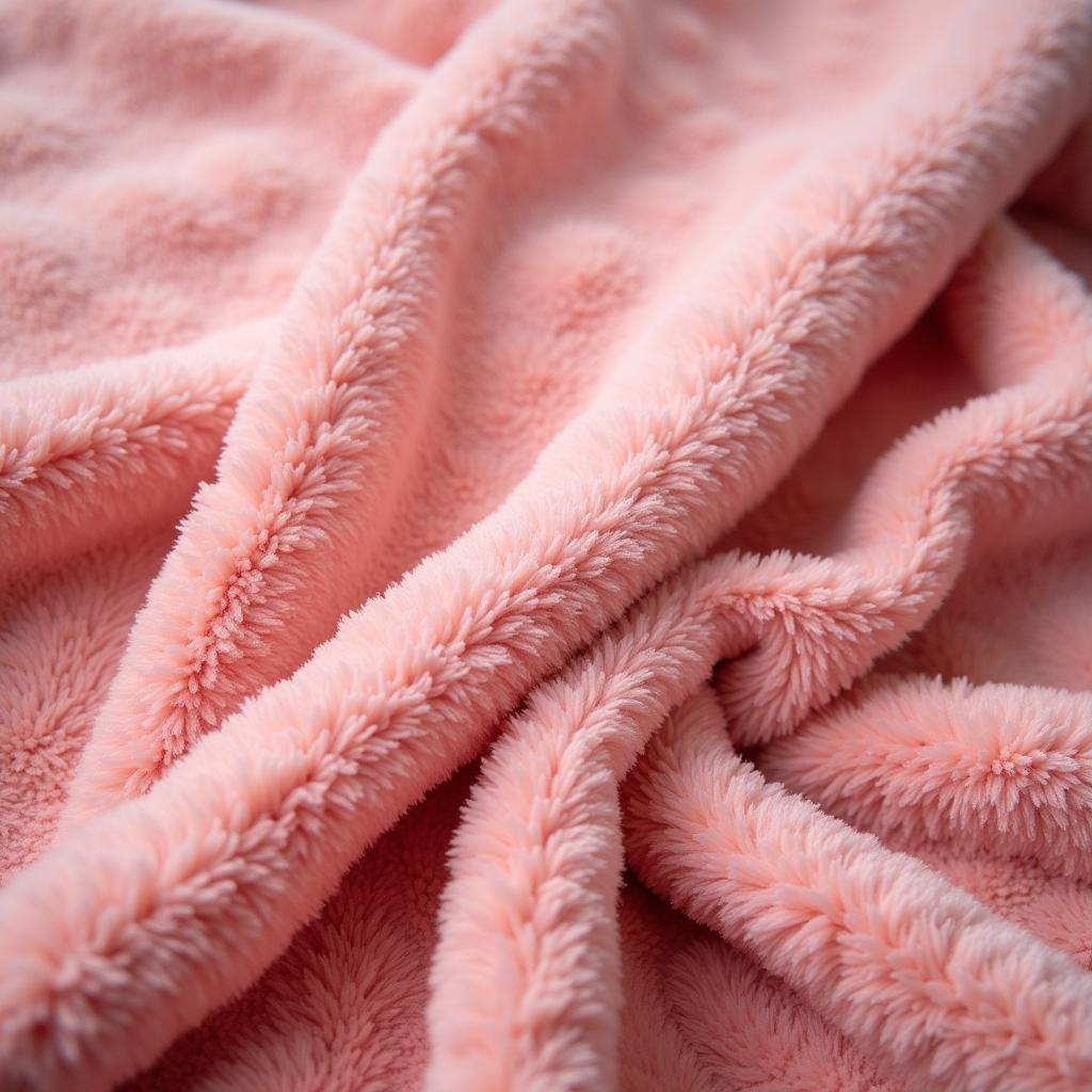 Close-up of a Soft Plush Sweetheart Blanket