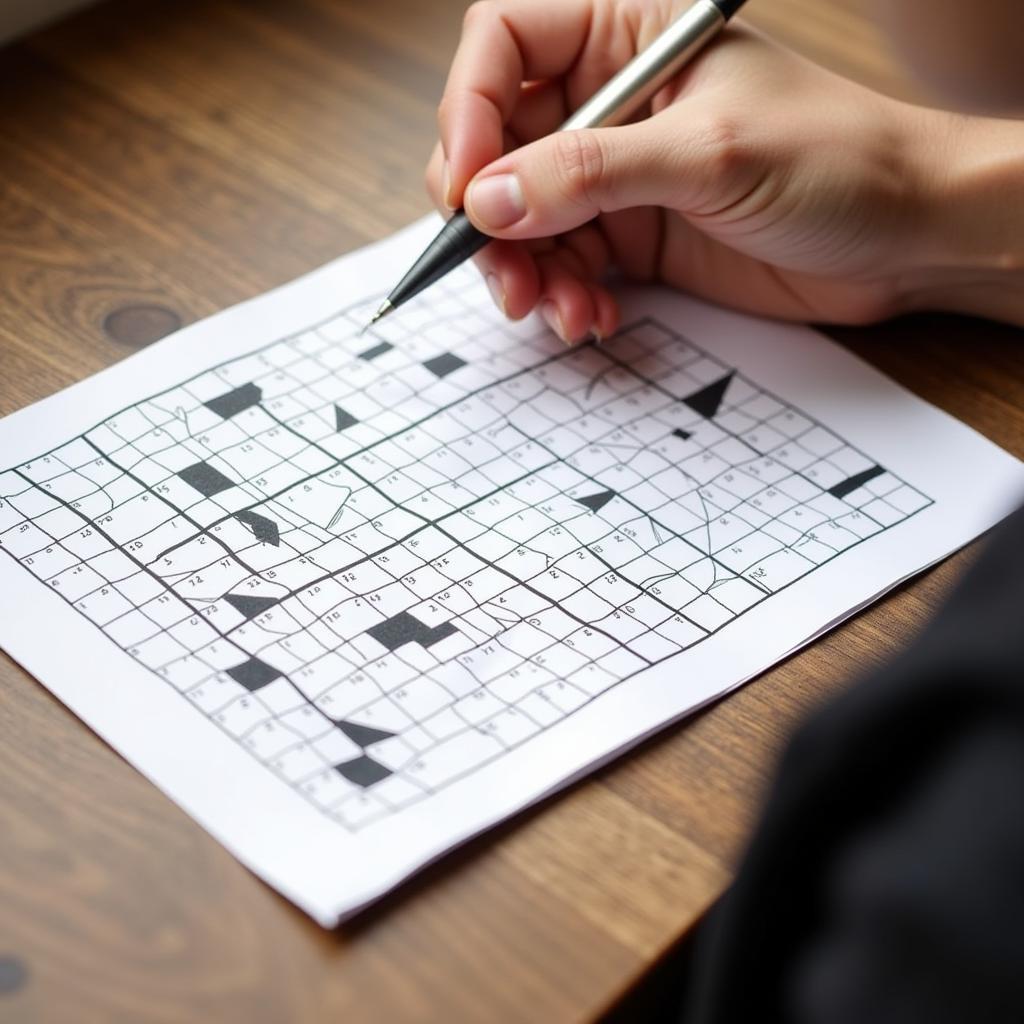 Solving a Black and White Logic Grid Puzzle