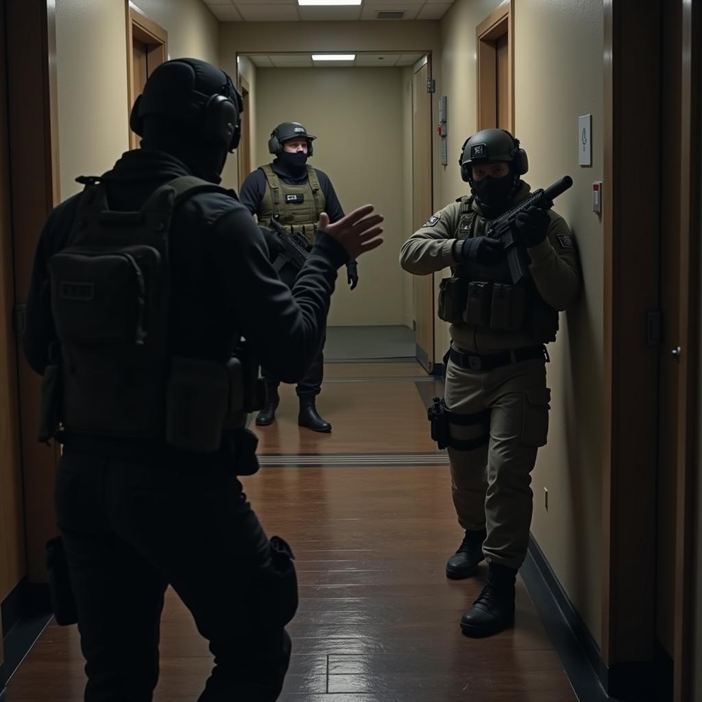 Players Utilizing Sound Discipline in a Tactical Shooter Game