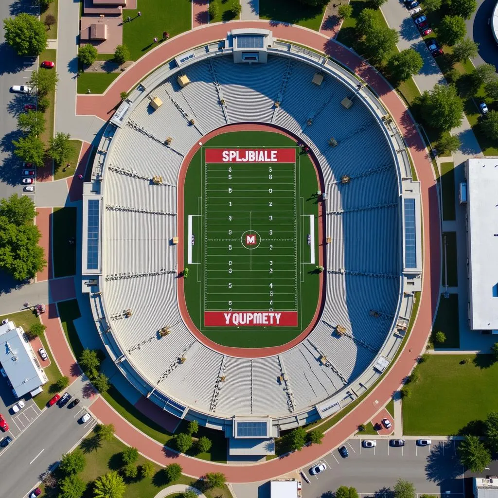 Southern Miss Football Stadium Aerial View