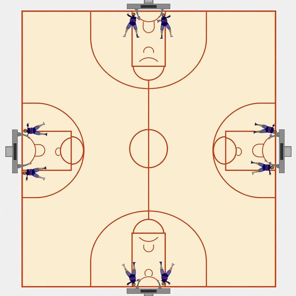 Spread Offense Court Positioning