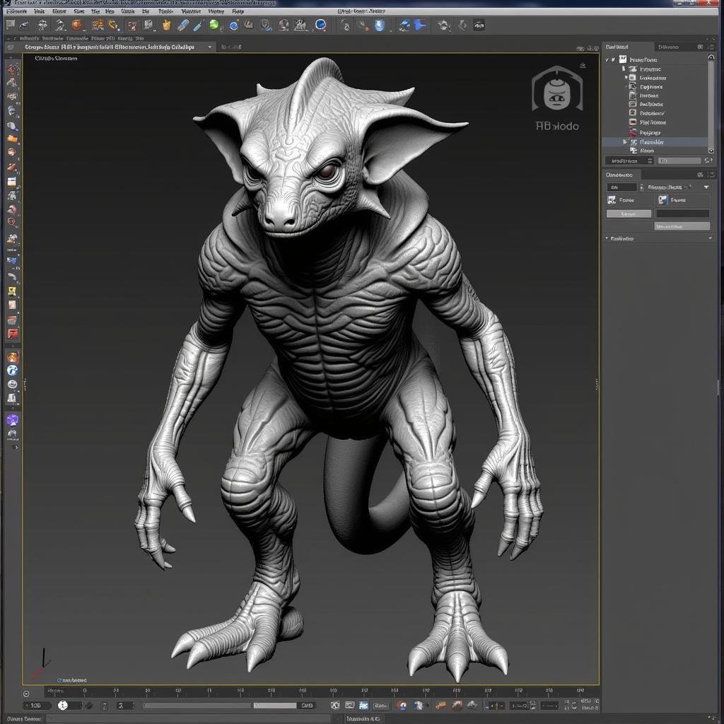 3D model of a Star Wars character