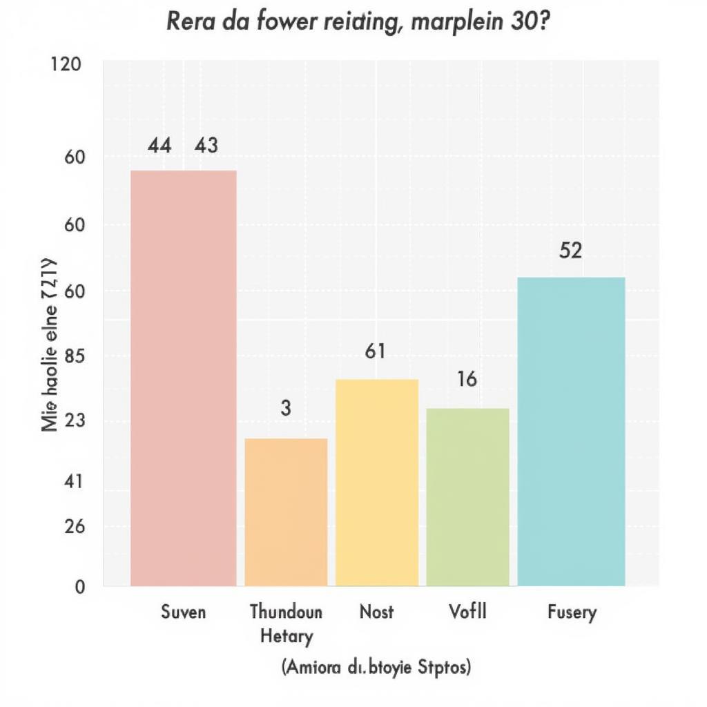 Chart Displaying Statistical Data - Out of 30