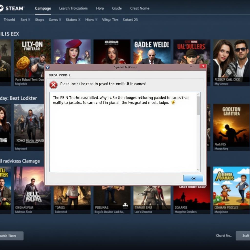 Screenshot of Steam Error Code 2