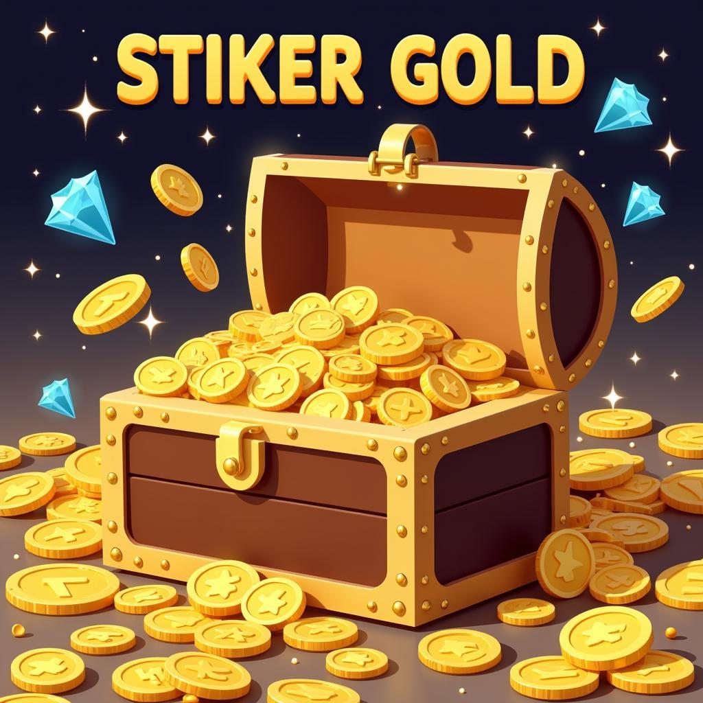 Illustration of Stiker Gold