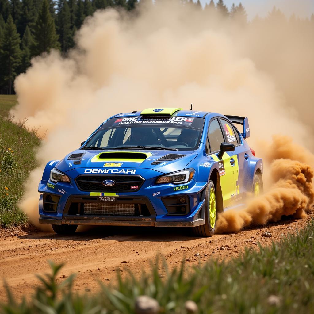 Subaru Rally Car Off-Road