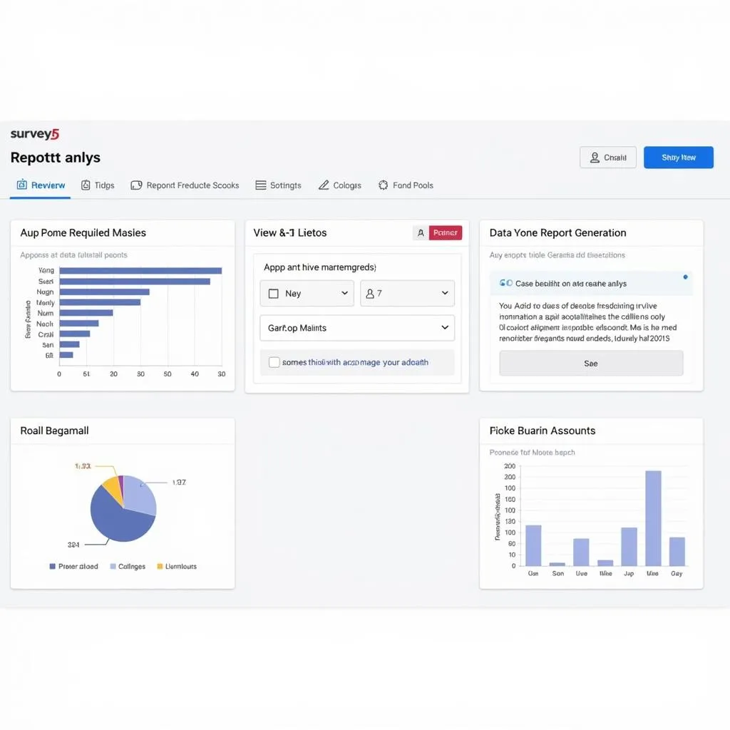 Survey5 data reporting and analysis