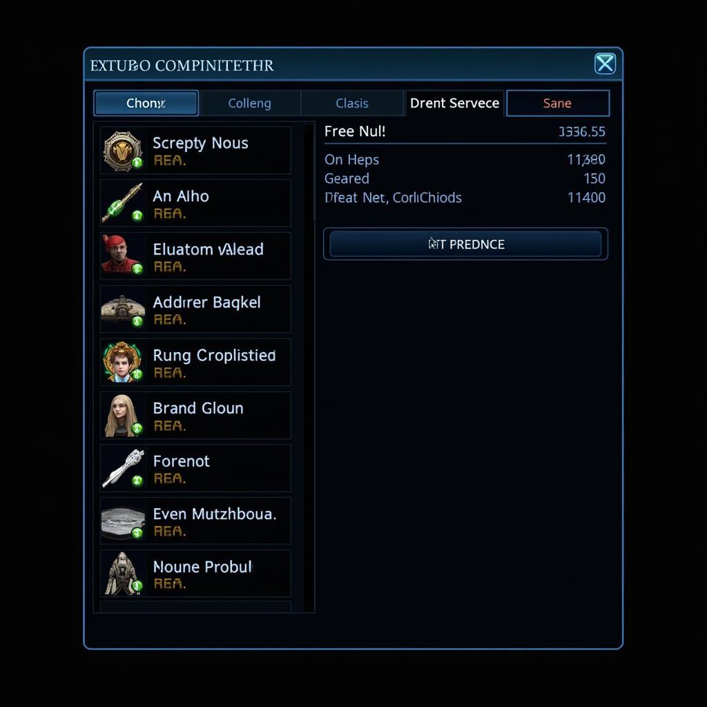 SWTOR Galactic Trade Network Interface