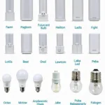 Different types of T5 replacement bulbs