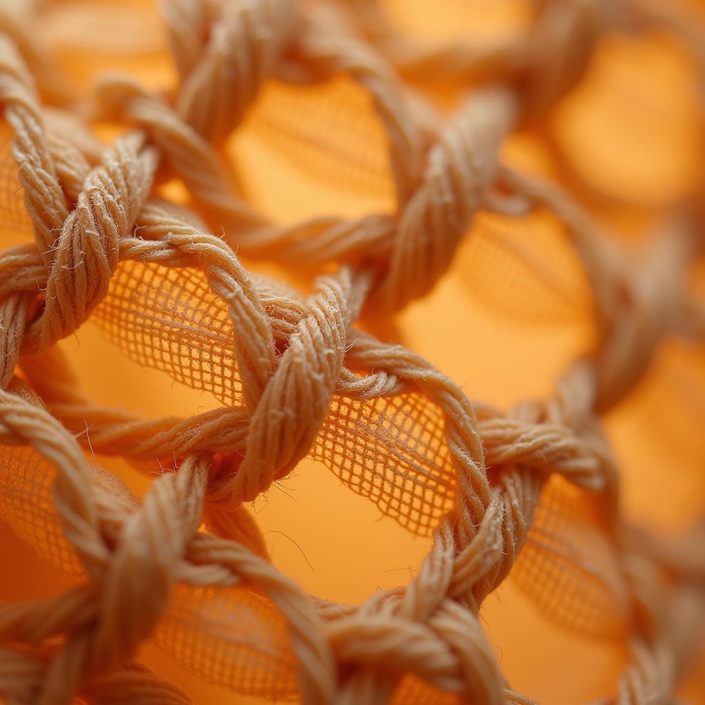 Close-up of tan through fabric