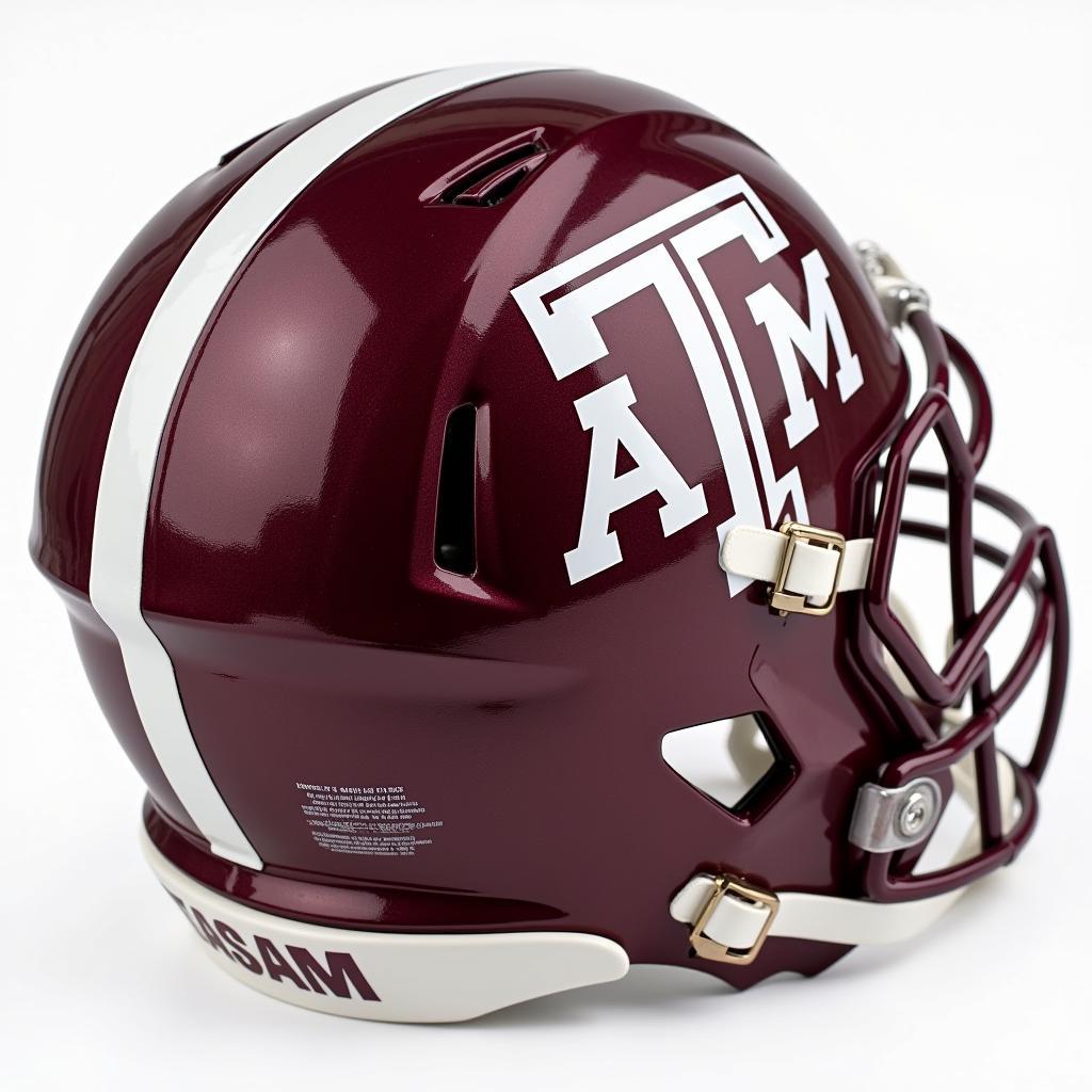 Close-up of a Texas A&M Football Helmet