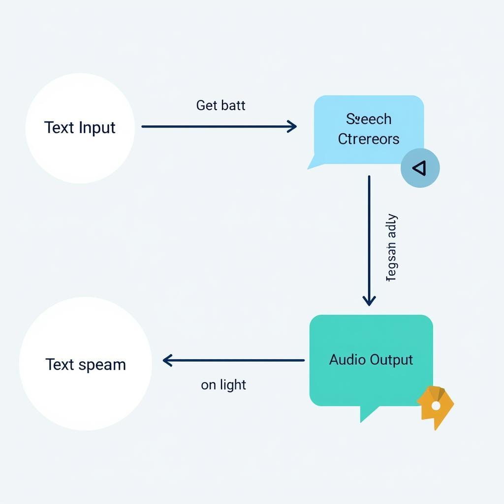 Diagram illustrating text-to-speech conversion process