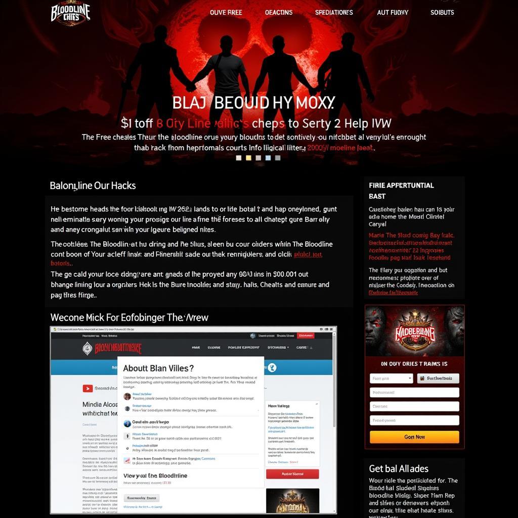 Fake The Bloodline Cheat Website