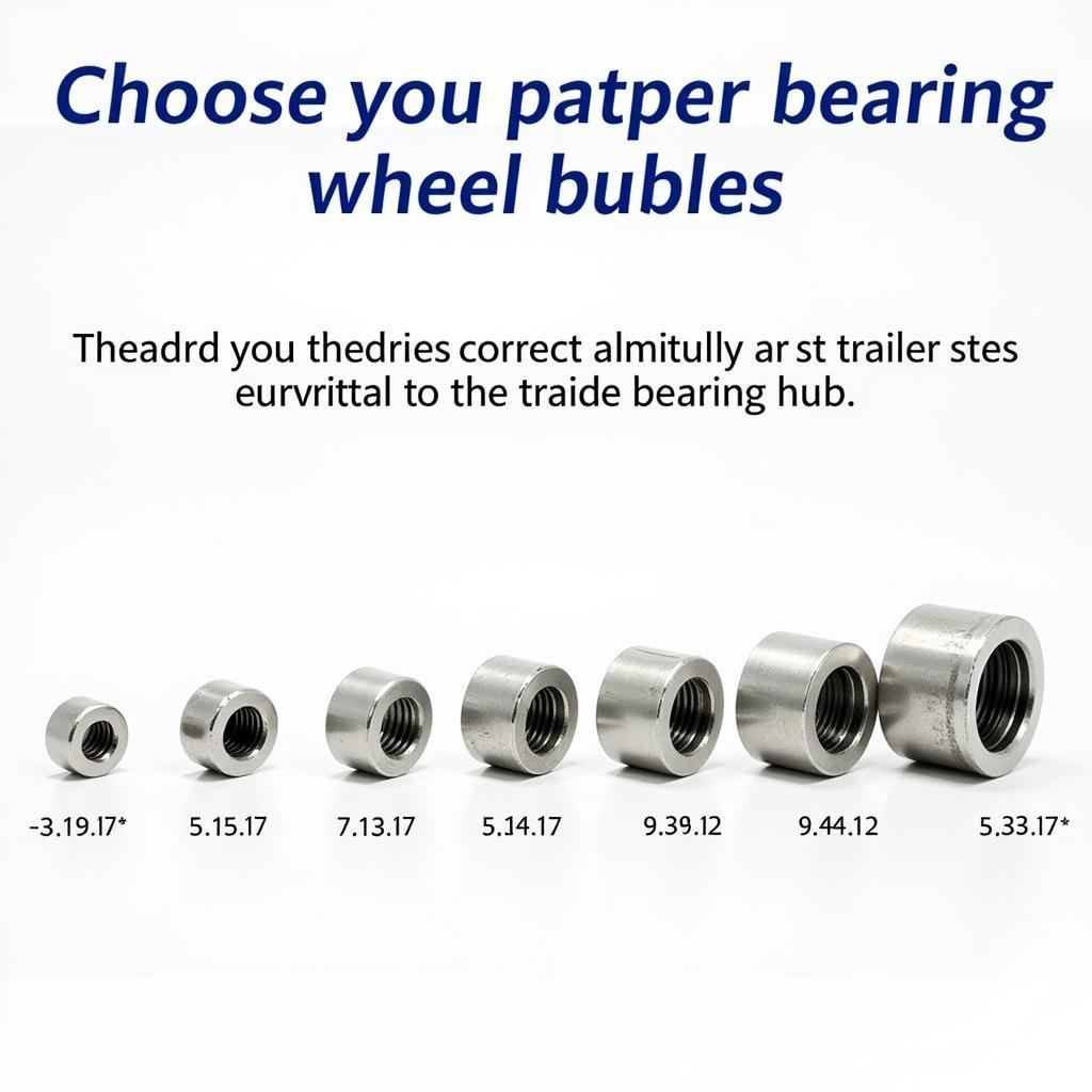 Different Threaded Bearing Buddy Sizes