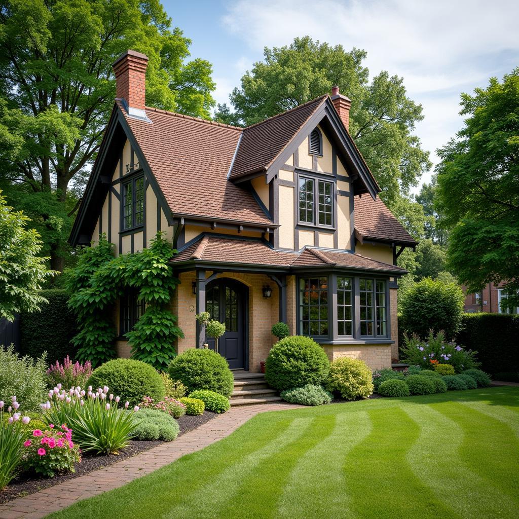 Tiny Tudor Cottage Garden