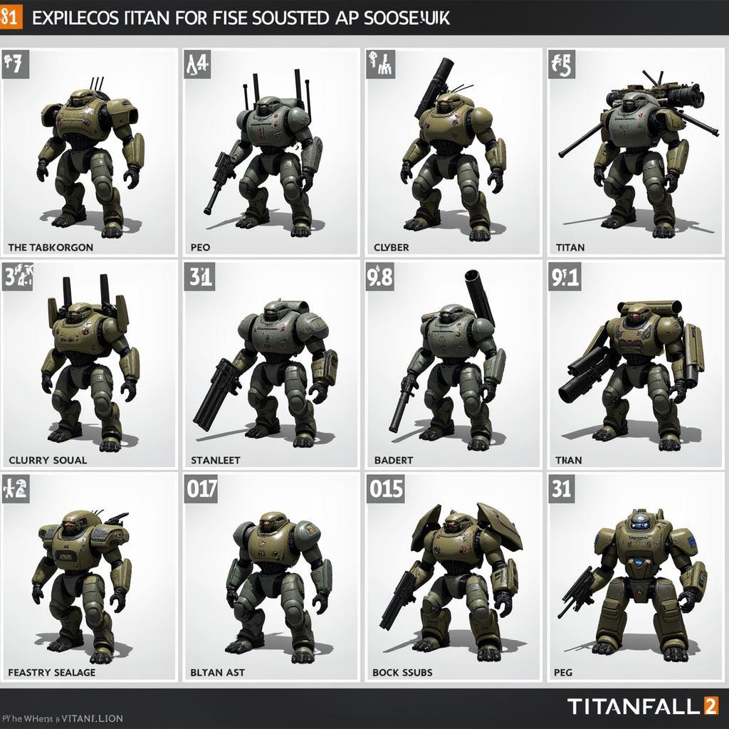 Titanfall 2 Titan Selection Screen