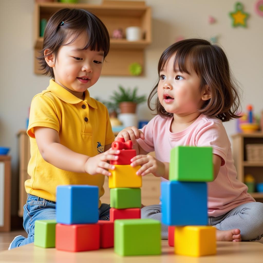 Toddlers Building Blocks