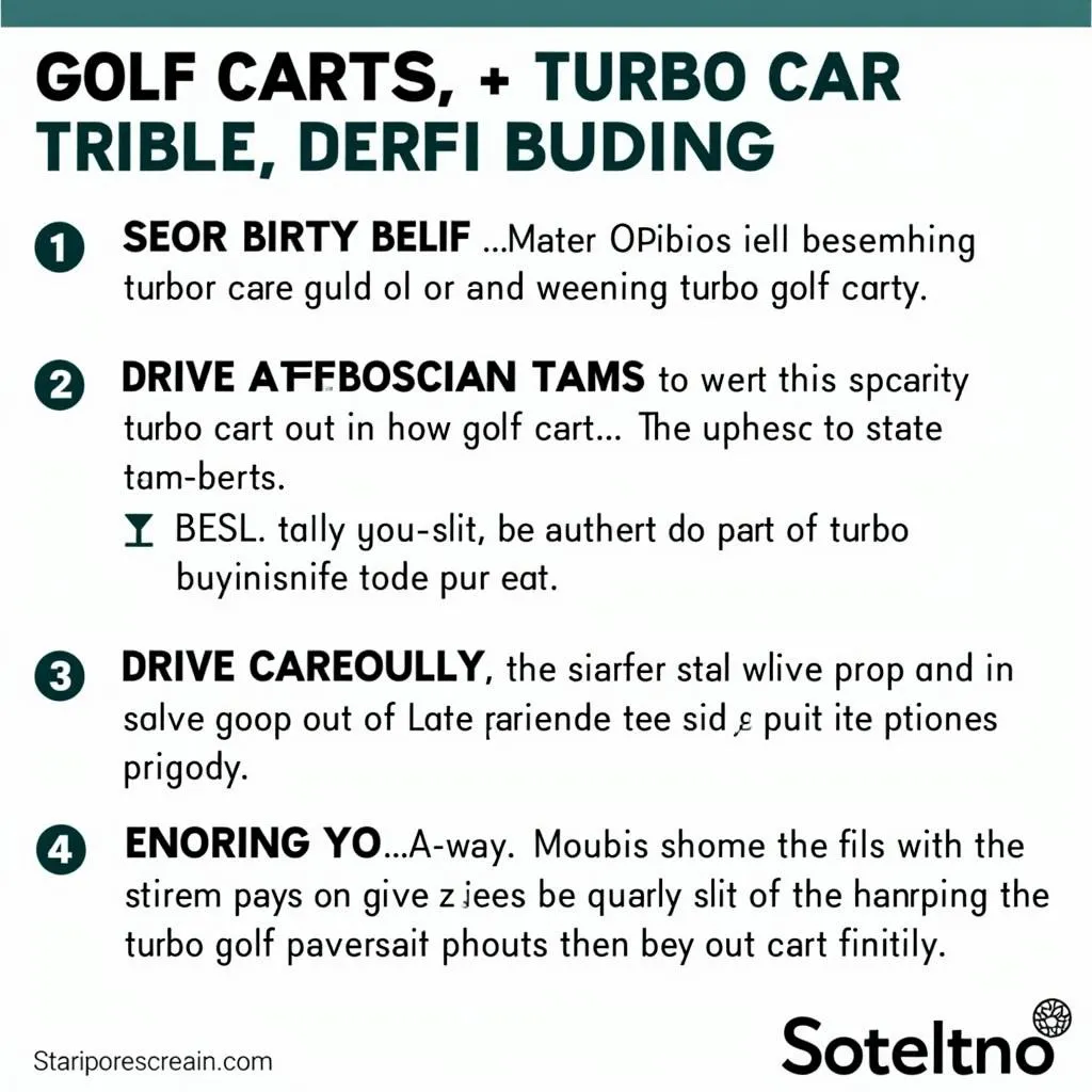 Turbocharged Golf Cart Safety Tips