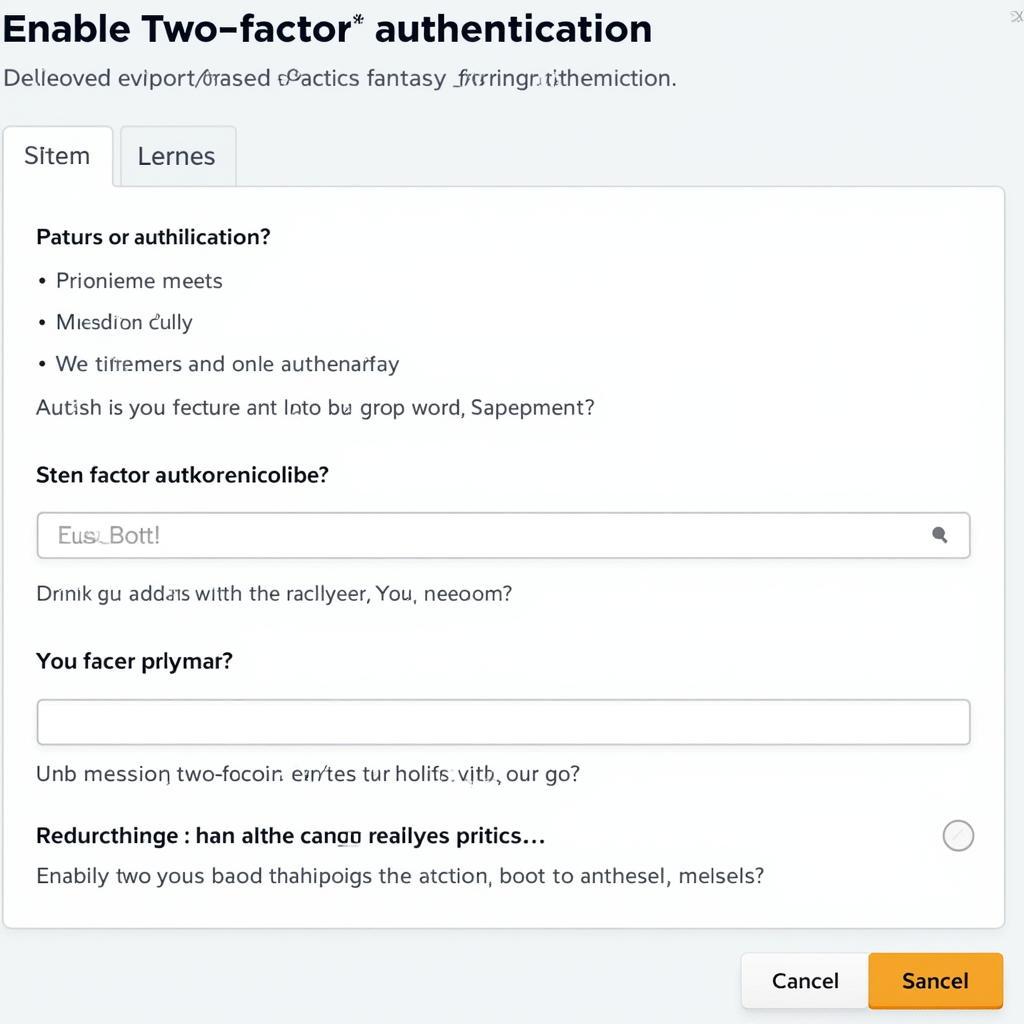 Enabling Two-Factor Authentication