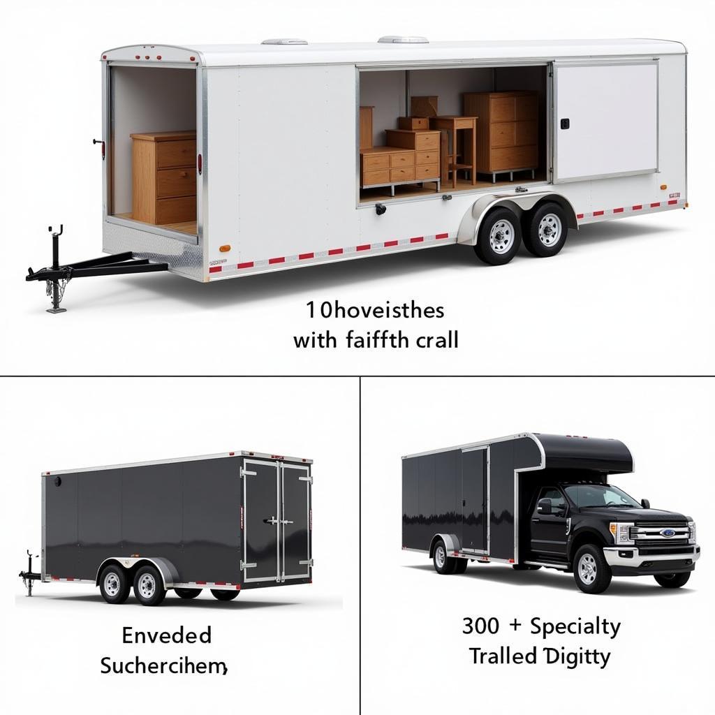 Different types of 20-foot trailers for various needs