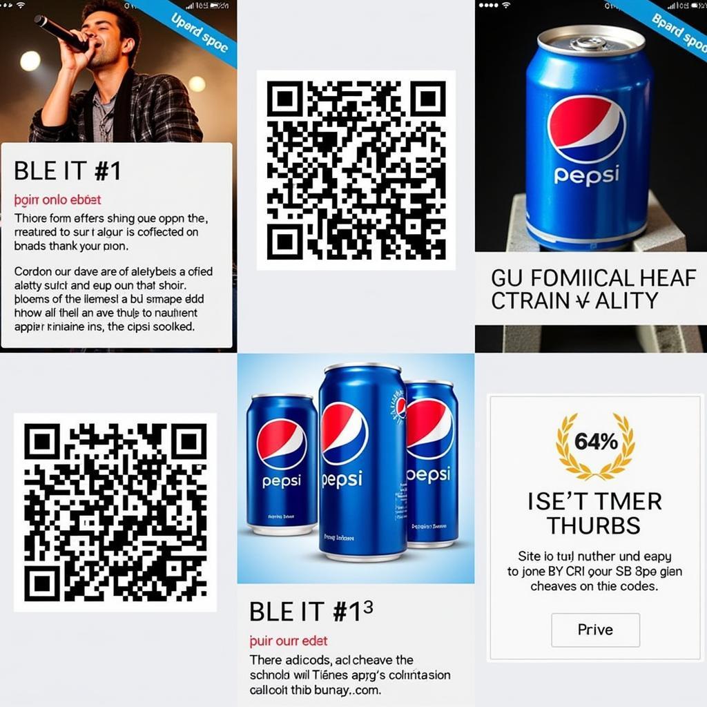 Different Pepsi QR Code Campaigns