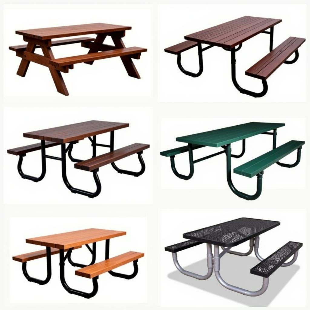 Various Picnic Table Styles for Outdoor Gatherings