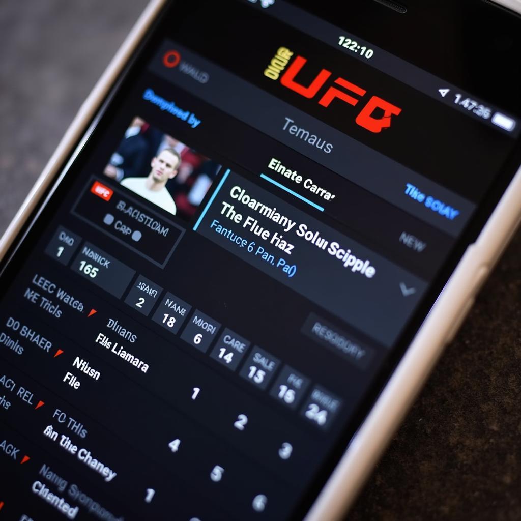 UFC Fantasy Mobile App