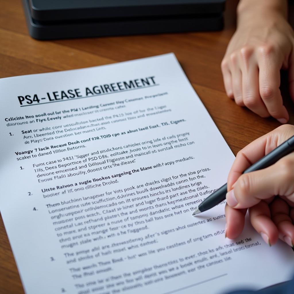 Understanding Your PS4 Lease Agreement