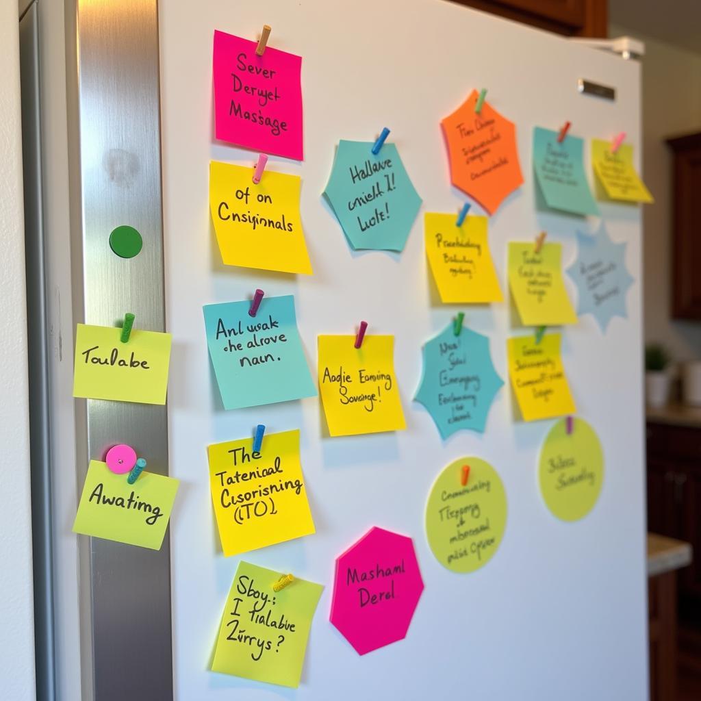 Unique post-it notes for communication and reminders