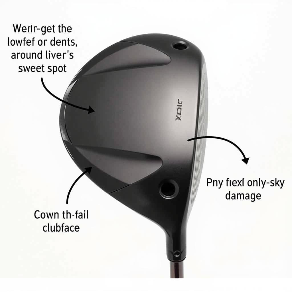 Inspecting a Used Golf Driver Club Head