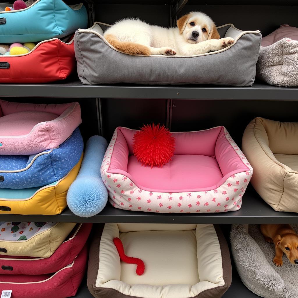 Secondhand pet beds and toys in good condition