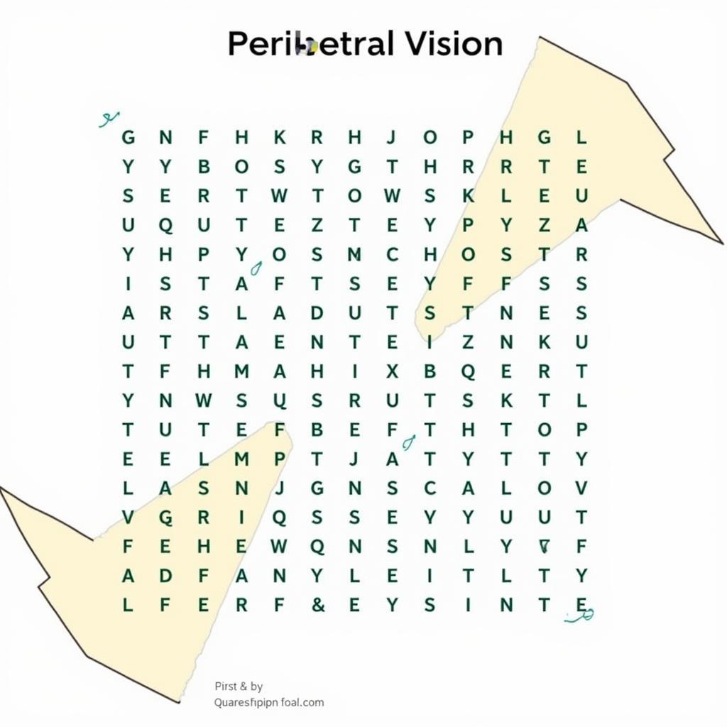 Utilizing Peripheral Vision in Word Search Puzzles