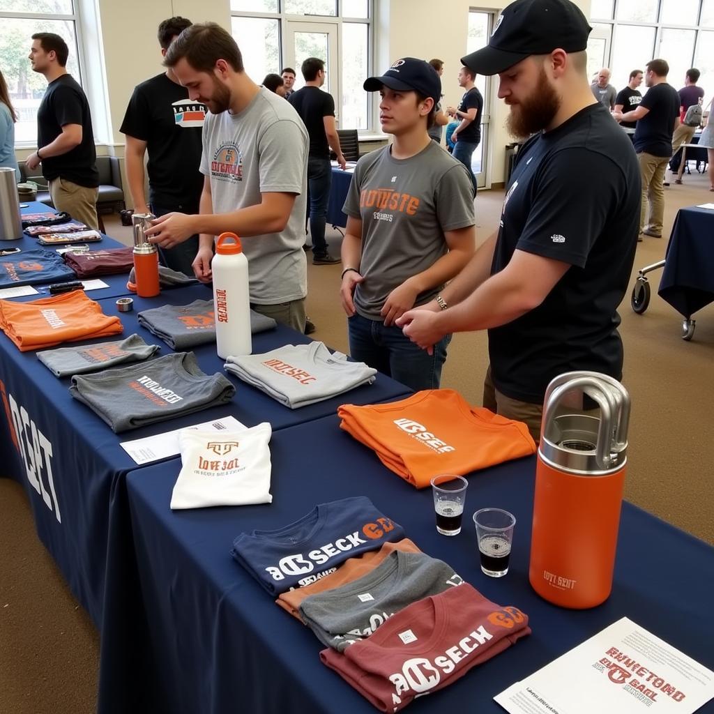 UT Sec Merch at a campus event