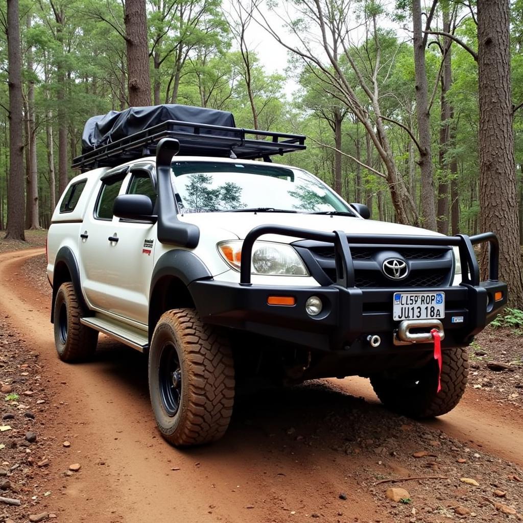 Ute Equipped for Off-Roading Adventure