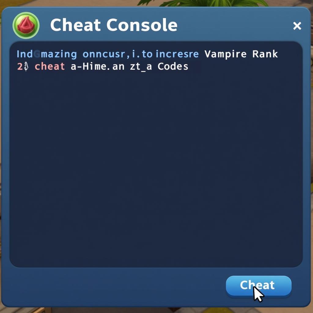 Sims 4 Vampire Cheat Console