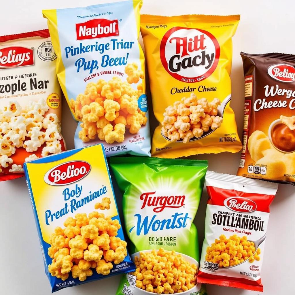  Different types of popcorn packs