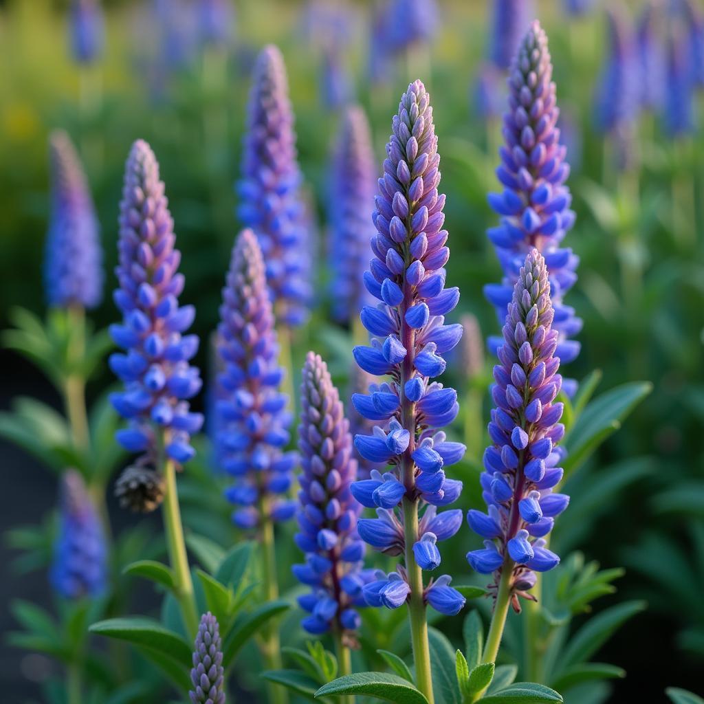 Veronica flowers with spiky inflorescences