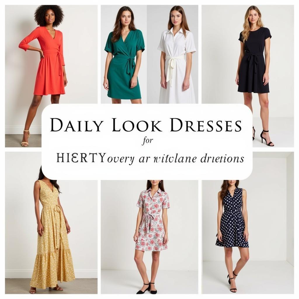 Different styles of versatile daily dresses